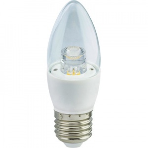  Светодиодная лампа свеча с линзой 7W E27 4000K C7QV70ELC Ecola