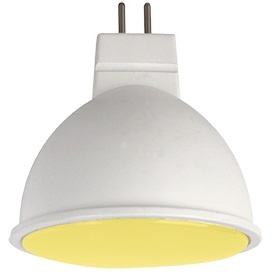 Светодиодная лампа Ecola MR16 LED color 7W 220V GU5.3 Yellow Желтый матовое стекло (композит) 47х50 M2TY70ELC