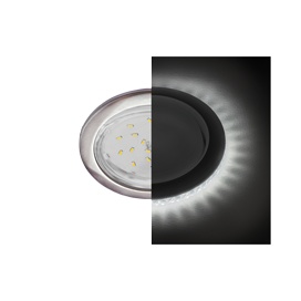 Встраиваемый светильник Ecola GX53 H4 LD5300 Сатин-хром SS53LDEFB