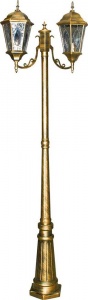  Светильник-столб уличный PL157 Витраж с овалом 11325 Feron