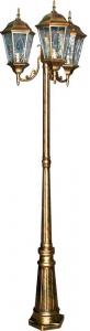  Светильник-столб уличный PL158 Витраж с овалом 11326 Feron