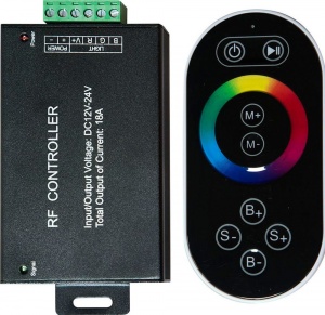  RGB контроллер для светодиодной ленты LD55 216/432Вт 12/24V с сенсорным пультом ДУ радио 21557 Feron