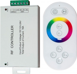  RGB контроллер для светодиодной ленты LD56 216/432Вт 12/24V с сенсорным пультом ДУ радио 21558 Feron