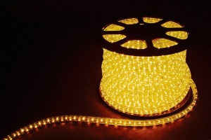 Дюралайт Feron LED-R2W 2-х жильный желтый 1.44Вт/м 36LED/м 100м 220V 26062