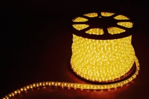 Дюралайт Feron LED-F3W 3-х жильный желтый 2.88Вт/м 72LED/м 50м 220V 26068