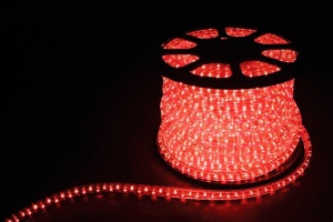 Дюралайт Feron LED-F3W 3-х жильный красный 2.88Вт/м 72LED/м 50м 220V 26067