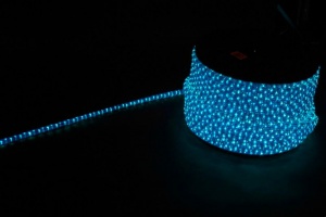 Дюралайт Feron LED-F3W 3-х жильный синий-белый 2.88Вт/м 72LED/м 50м 220V 26211