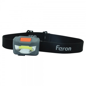 Налобный фонарь Feron TH2301 с аккумулятором 3W 1COB USB IP44 пластик 41680