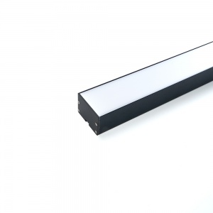 Профиль алюминиевый накладной Feron CAB257 Линии света черный 10370