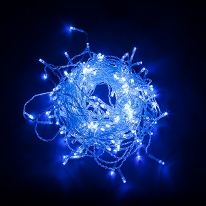 Светодиодная гирлянда Feron CL22 бахрома 4.5м*0.7м+ 3м 230V синий c питанием от сети 32345