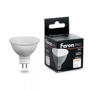 Светодиодная лампа Feron PRO LB-1606 MR16 G5.3 6W 6400K 38085