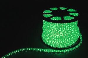 Дюралайт Foton LED зеленый 3W 240V 3 проводника 11x18 1м=72LED 50метров 44498987