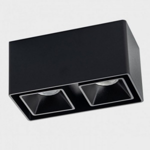 Точечный накладной светильник Italline Fashion FX2 black + Fashion FXR black - 2шт.