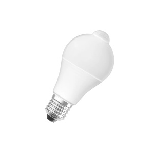 Светодиодная лампа Ledvance Sensor Motion CLA 75 10W/2700K E27 1055Lm 25000h d60*118 4058075428263