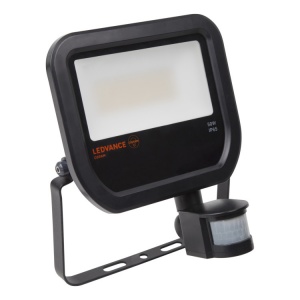 Светодиодный прожектор с сенсором Ledvance Floodlight Led Sensor 50W 4000K Black IP65 4058075814738