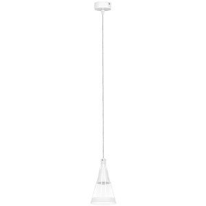 Светильник подвесной Lightstar Cone 757016 1х40W GU10 Белый Матовый/Прозрачно-Матовый 