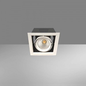 Светильник Downlight карданный светодиодный Luxeon Algol 1 LED 30W 3000K 36 deg. silver 85001