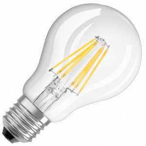 Светодиодная филаментная лампа Osram CL A  FIL  60  7(6.5)W/827 230V FIL E27 806Lm прозрачная 4058075819658