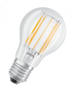 Светодиодная филаментная лампа Osram CL A  FIL 100 10W/827 230V FIL E27 1420lm прозрачная 4058075438514