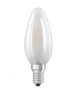 Светодиодная филаментная лампа Osram FIL  PCL  B25 2,5W/827 230V FR  E14   250lm свеча матовая 4058075287662