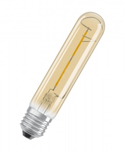 Светодиодная филаментная лампа Osram Vintage 1906 LED CL Tubular  FIL GOLD 20  2,8W/824 E27 204x29мм циллиндр 4058075808171