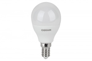 Светодиодная лампа Osram LV CLP 60   7SW/830 220-240V FR  E14 560lm  180° 25000h шарик 4058075579620