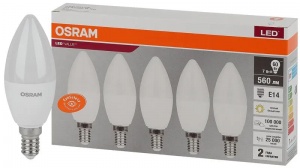 Светодиодная лампа Osram LVCLB60 7SW/830 230V E14 Экопак1X5 4058075577923