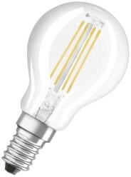 Светодиодная лампа Osram LED SUPERSTAR+ CL P FIL CL 40 dim 3.4W/940 E14 Ra90 470lm 15000h  d45*78mm 4058075603172
