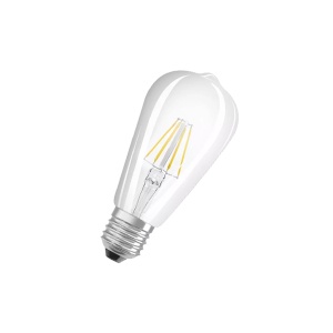 Светодиодная лампа Osram LSSP EDISON 60  5.8W/927 230V FIL E27 6X1 капля прозр DIM 4058075603035
