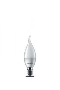 Светодиодная лампа Philips ESS LEDCandle 6 -75W E14 827 BA35 FR 620lm свеча на ветру 929002972007