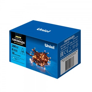 Светодиодная гирлянда Uniel UDL-S1000-200/DGA Warm white IP20 Mini UL-00007190