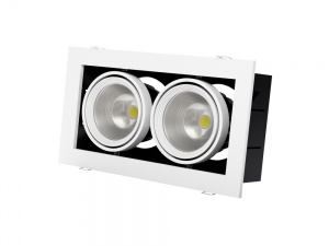 Светильник Downlight светодиодный карданный Vivo Luce Grazioso 2 LED 2*30W 4000K white clean 42151 Sharp