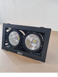 Встраиваемый светодиодный светильник Vivo Luce Grazioso 2 LED 2х30 N 4000K Citizen black clean CRI80 L0026153