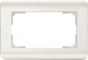  Рамка для двойной розетки (перламутровый) Werkel W0082113