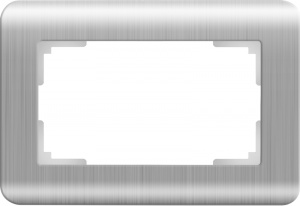  Рамка для двойной розетки (серебряный) Werkel W0082106