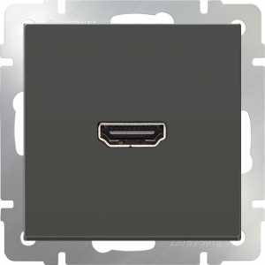  Розетка HDMI (серо-коричневый) Werkel WL07-60-11 4690389097485