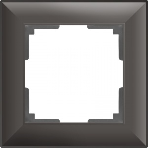  Рамка на 1 пост (серо-коричневый) Werkel WL14-Frame-01 4690389109058