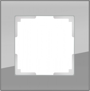  Рамка на 1 пост (серый,стекло) Werkel W0011115