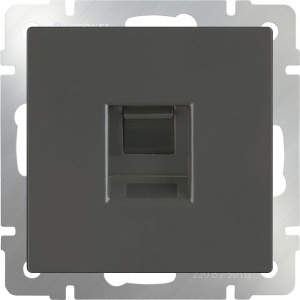 Розетка Ethernet RJ-45 (серо-коричневый) Werkel WL07-RJ-45 4690389086601